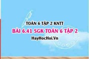 Bài 6.41 SGK Toán 6 tập 2 Kết nối tri thức